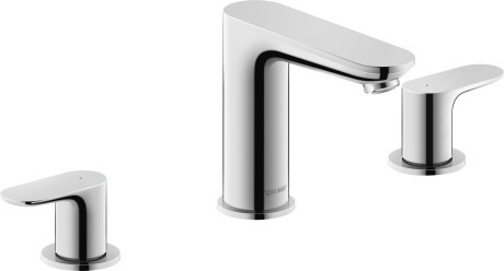 Baterie lavoar Duravit Wave din 3 elemente  ventil pop-up  crom