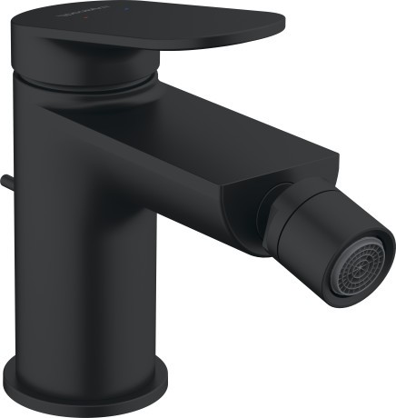 Baterie bideu Duravit Wave  ventil pop-up  negru mat