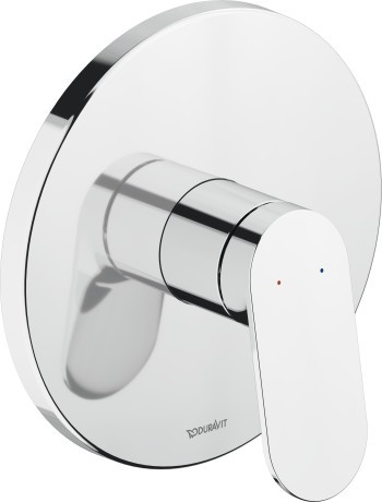 Baterie dus Duravit Wave cu montaj incastrat  necesita corp ingropat  crom