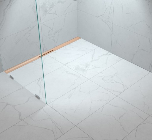 Pachet rigola de dus Kessel Linearis Infinity 60  Megastop  110cm  capac cupru periat