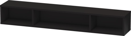 Polita suspendata Duravit L-Cube Shelf 80cm  negru lucios