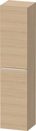 Dulap inalt suspendat Duravit D-Neo 400x360x1760mm  cu o usa  stejar natur