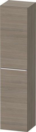 Dulap inalt suspendat Duravit D-Neo 400x360x1760mm  cu o usa  stejar terra