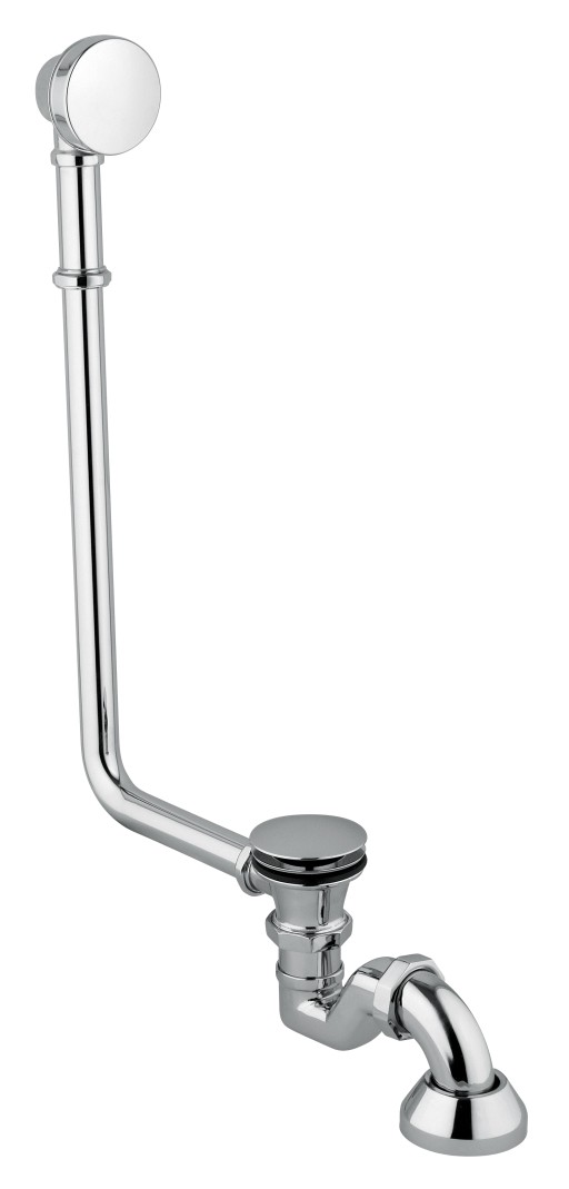Sifon click-clack cu preaplin Besco Retro pentru cazi freestanding Amelia  crom