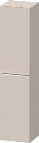 Dulap inalt suspendat Duravit D-Neo 400x360x1760mm  cu o usa  taupe mat decor