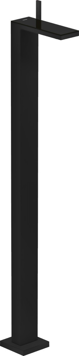 Baterie cada cu montaj pe pardoseala Axor MyEdition  ventil click-clack  necesita corp ingropat   negru mat/sticla neagra
