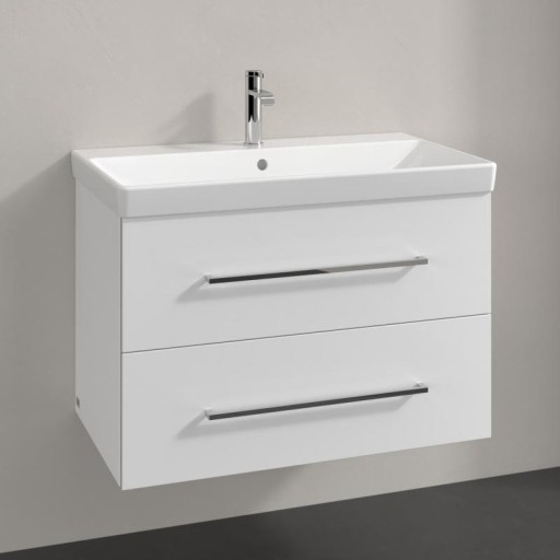 Dulap baza suspendat Villeroy & Boch Avento 780x514x452 mm cu doua sertare  alb Crystal