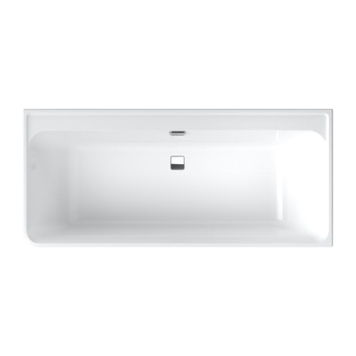Cada baie Villeroy & Boch Collaro 180x80cm cu panou turnat  sistem scurgere inclus  orientare dreapta  alba