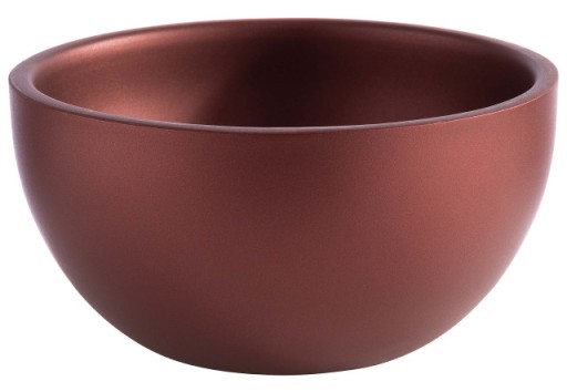 Bol inox cu pereti dubli Paderno Ethnic Cuisine  d17cm  h 9cm  maro