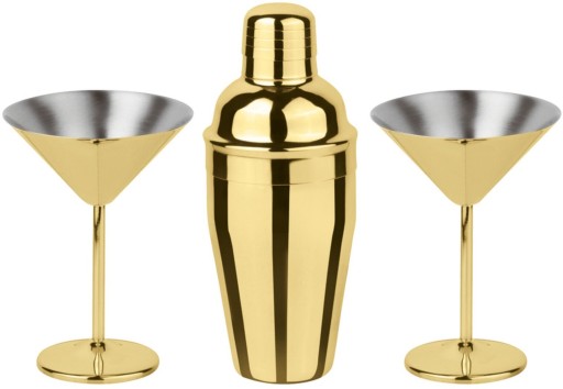 Set cocktail Paderno Martini  inox auriu