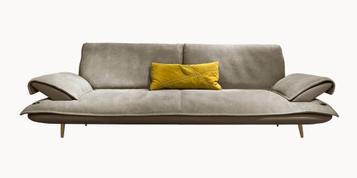 Canapea Gamma Dandy Escape D3. 240x105cm  piele Piuma E525 + Piele Deluxe Sauvage J727  HandMade in Italy