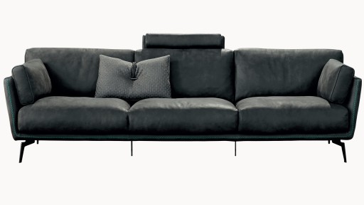 Canapea Gamma Ralph D3M+PG4  261cm  tetiera  piele Burt F615  HandMade in Italy
