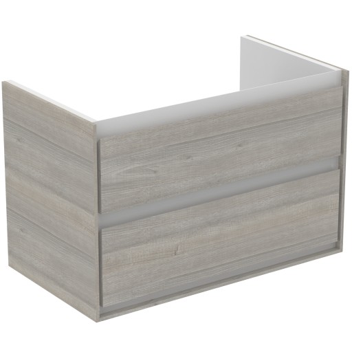 Dulap baza Ideal Standard Connect Air 80 cm  lemn gri deschis/alb mat