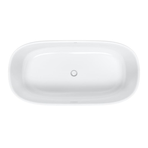 Cada freestanding Duravit Zencha 180x90cm  DuroCast Plus  ventil click-clack  alb