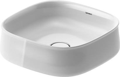 Lavoar Duravit Zencha 42x42cm  montare pe blat  fara orificiu baterie  fara preaplin  DuraCeram  alb