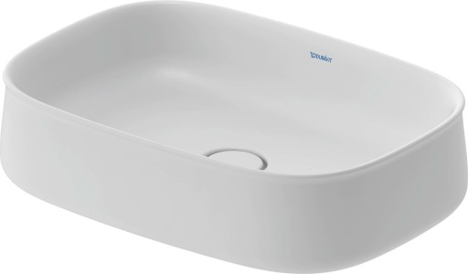 Lavoar Duravit Zencha 55x39cm  montare pe blat  fara orificiu baterie  fara preaplin  DuraCeram  alb satin mat