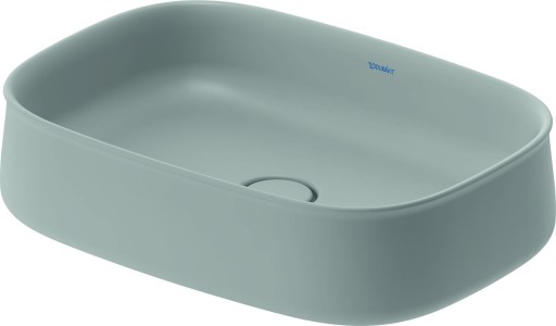 Lavoar Duravit Zencha 55x39cm  montare pe blat  fara orificiu baterie  fara preaplin  DuraCeram  WonderGliss  gri