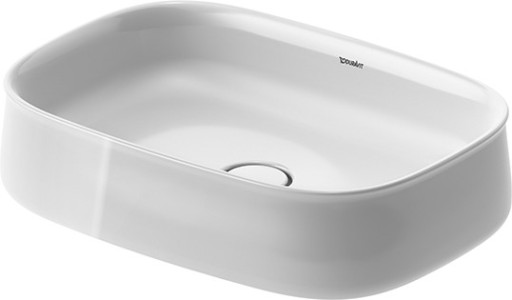 Lavoar Duravit Zencha 55x39cm  montare pe blat  fara orificiu baterie  fara preaplin  DuraCeram  alb