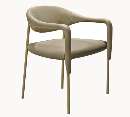 Scaun Gamma Dandy Spider CHR  piele Club C022  HandMade in Italy