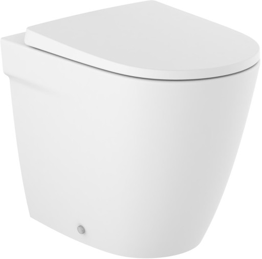 Vas wc Roca Ona Compact Rimless  back-to-wall  SupraGlaze  alb