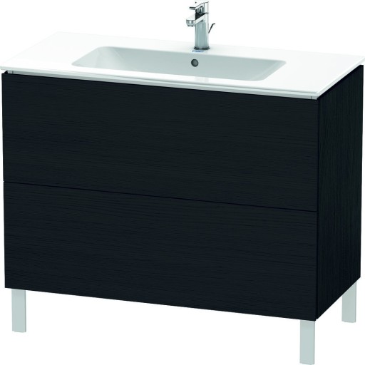 Dulap baza pe pardoseala Duravit L-Cube cu doua sertare  102cm  stejar negru