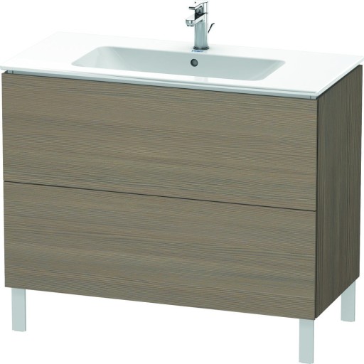 Dulap baza pe pardoseala Duravit L-Cube cu doua sertare  102cm  stejar terra