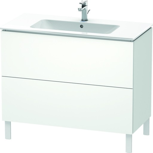 Dulap baza pe pardoseala Duravit L-Cube cu doua sertare  102cm  alb super mat