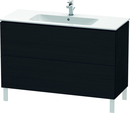 Dulap baza pe pardoseala Duravit L-Cube cu doua sertare  122cm  stejar negru