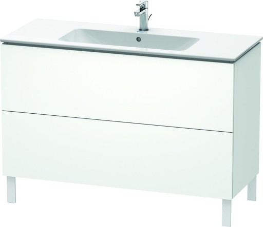 Dulap baza pe pardoseala Duravit L-Cube cu doua sertare  122cm  alb super mat