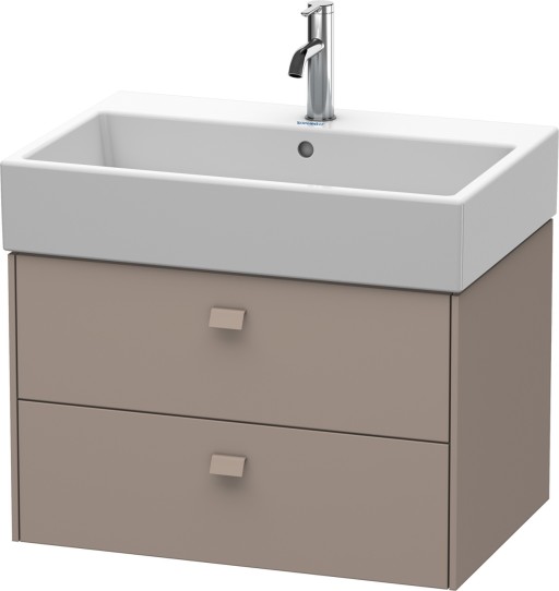 Dulap baza suspendat Duravit Brioso 684x442mm  cu doua sertare  bazalt mat