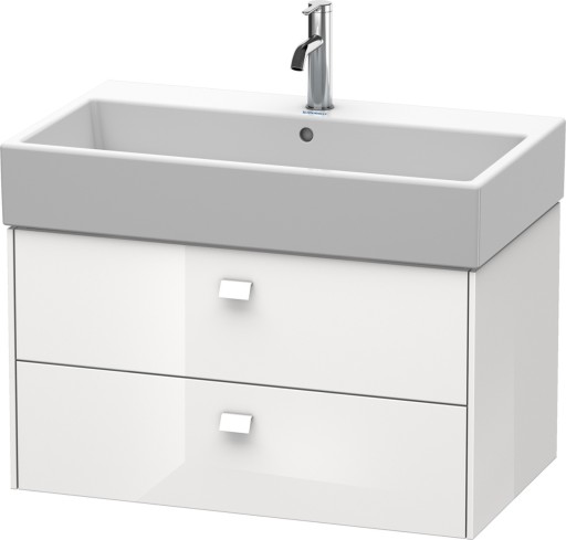Dulap baza suspendat Duravit Brioso 784x442mm  cu doua sertare  alb lucios