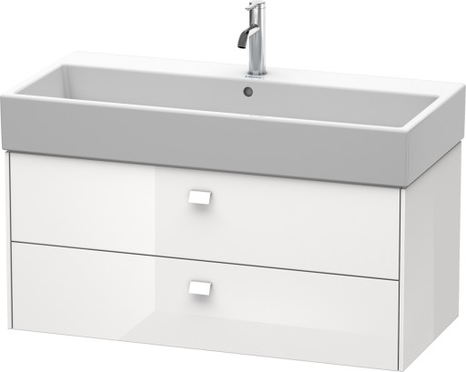 Dulap baza suspendat Duravit Brioso 984x442mm  cu doua sertare  alb lucios