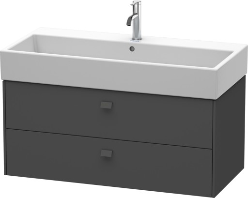 Dulap baza suspendat Duravit Brioso 984x442mm  cu doua sertare  grafit mat