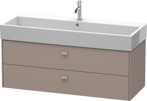 Dulap baza suspendat Duravit Brioso 1184x442mm  cu doua sertare  bazalt mat