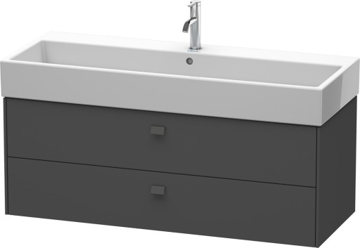 Dulap baza suspendat Duravit Brioso 1184x442mm  cu doua sertare  grafit mat