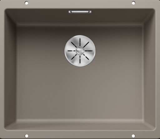 Chiuveta bucatarie Blanco Subline 500-U  530x460mm  montare sub blat  Silgranit maro trufe