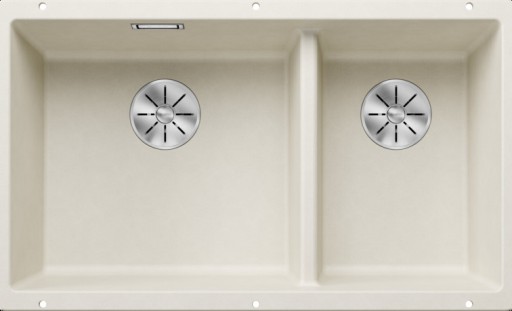 Chiuveta bucatarie Blanco Subline 430/270-U  755x460mm  montare sub blat  Silgranit alb antic
