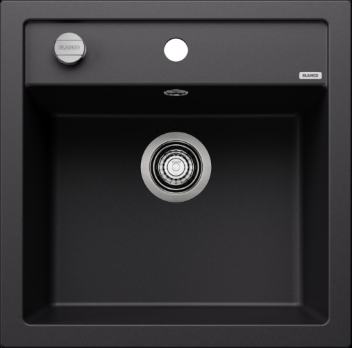 Chiuveta bucatarie Blanco Dalago 5  515x510mm  ventil automat  Silgranit negru