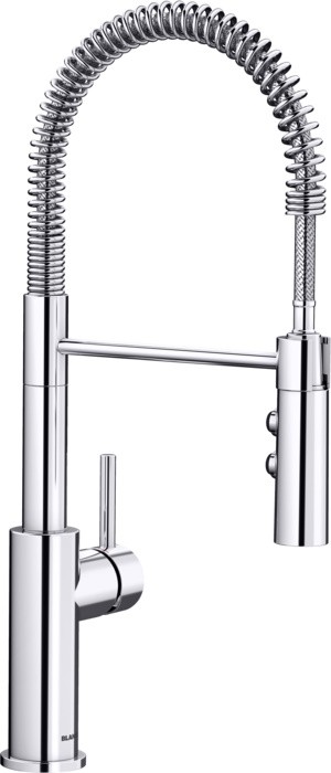 Baterie bucatarie Blanco Catris-S cu pipa flexibila  Semi-Profi  crom