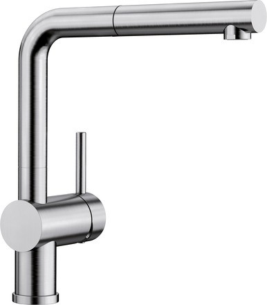 Baterie bucatarie Blanco Linux-S cu dus extractibil  inox