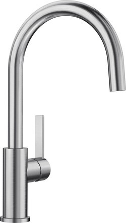 Baterie bucatarie Blanco Candor cu pipa inalta pivotanta  inox periat