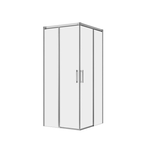 Cabina de dus Radaway Idea KDD 80x80cm  usi culisante  profil crom  sticla 6mm tratata anticalcar