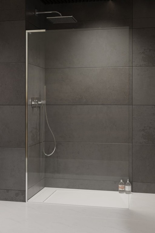 Cabina de dus tip Walk-in Radaway MODO SL II 120 cm  orientare stanga  profil crom lucios