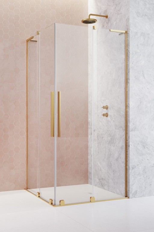 Usa de dus glisanta Radaway Furo SL KDD Gold 120cm  deschidere dreapta  auriu lucios