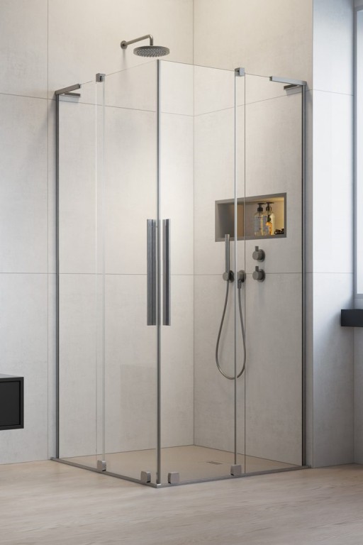 Usa de dus glisanta Radaway Furo SL KDD 100cm  deschidere dreapta  nickel periat