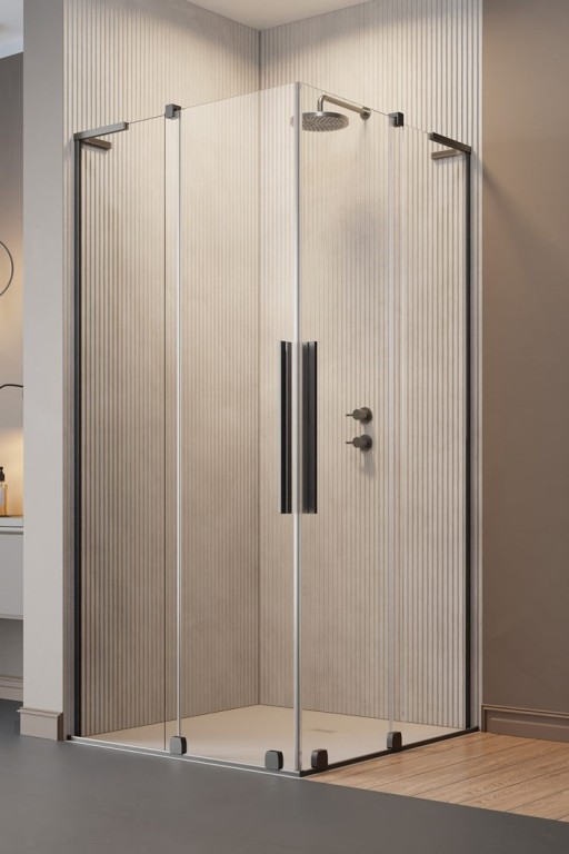 Usa de dus glisanta Radaway Furo SL KDD 120cm  deschidere stanga  gunmetal periat