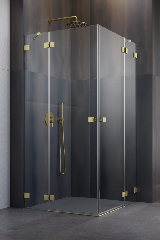 Usa de dus Radaway Essenza Pro KDD 90cm  orientare stanga  auriu periat