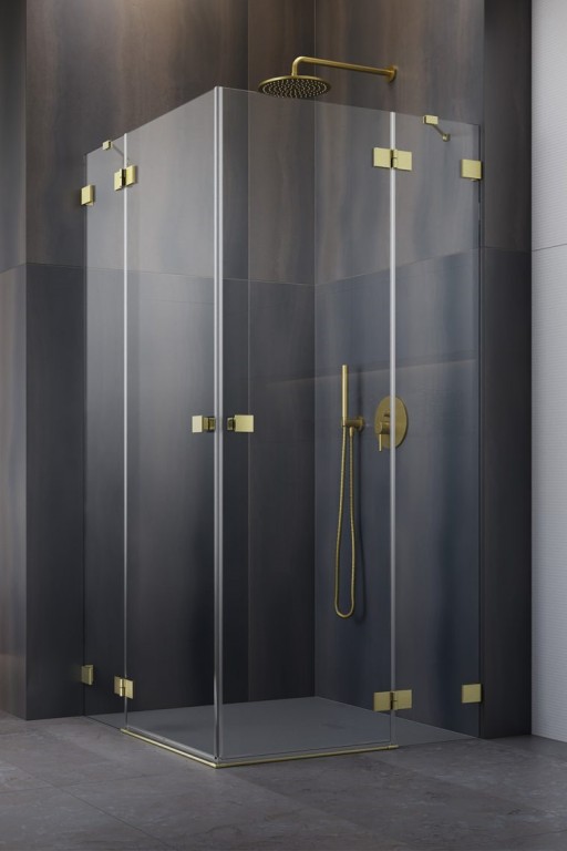 Usa de dus Radaway Essenza Pro KDD 80cm  orientare dreapta  auriu periat