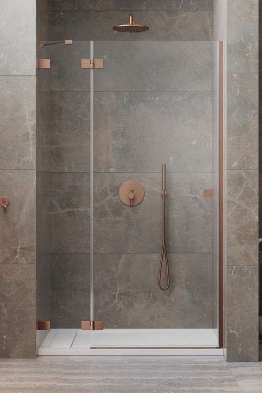 Usa de nisa batanta Radaway Essenza Pro DWJ 90cm deschidere stanga  cupru periat