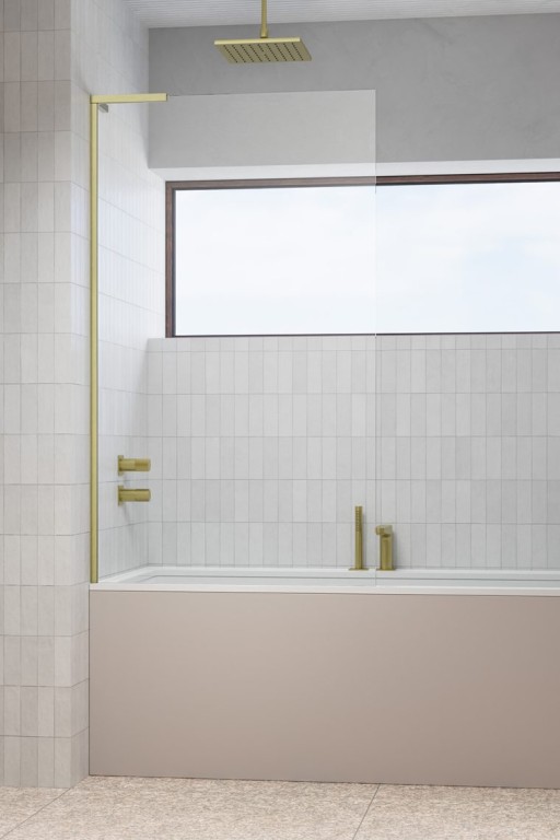 Paravan cada Radaway Modo SL PNJ II  un element fix orientare stanga  70cm  auriu periat